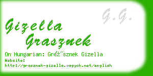 gizella grasznek business card